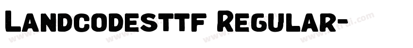Landcodesttf Regular字体转换